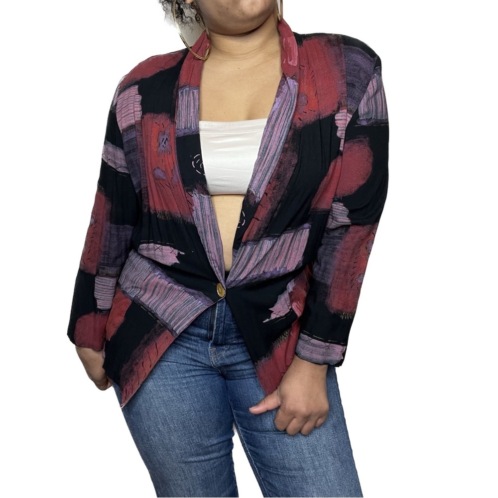 Black/Red/Purple Vintage Jacket